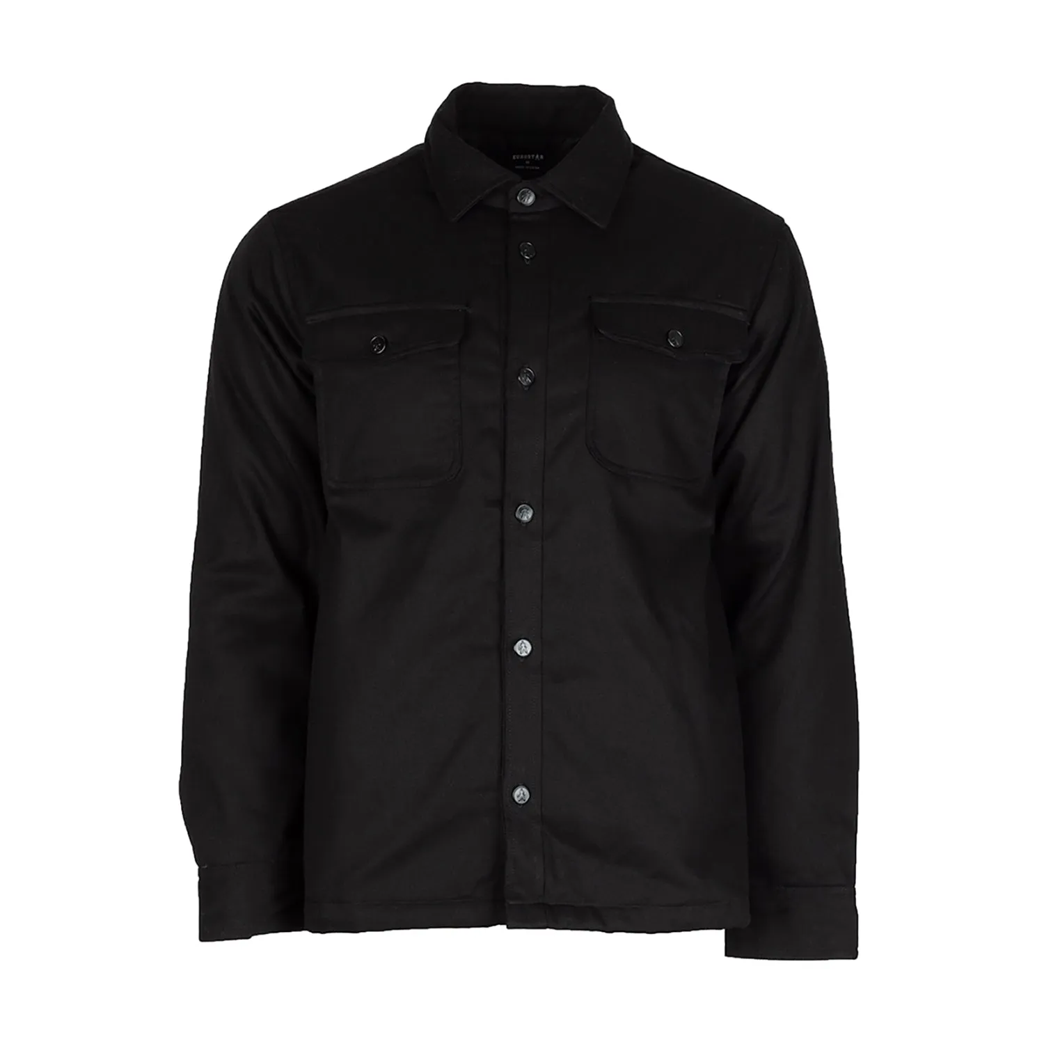 Sunset Scene Quilted Lined Twill Shirt Jacket - Mens