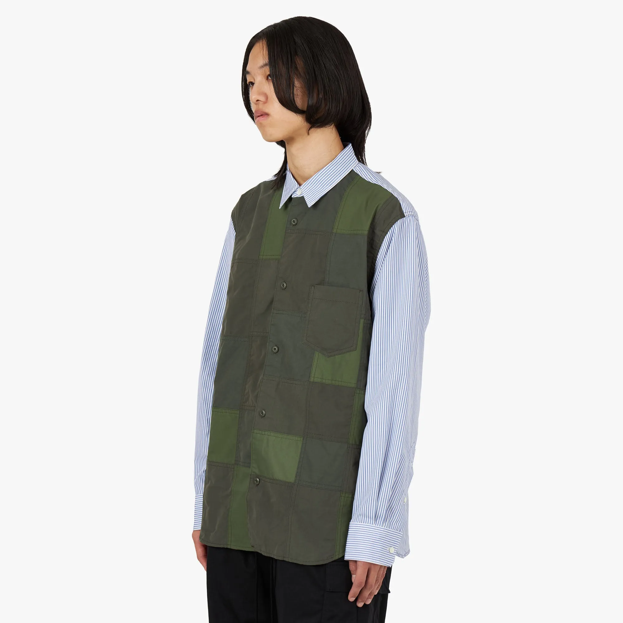 High-End Look COMME des GAR?ONS HOMME Multi Fabric Shirt / Mix