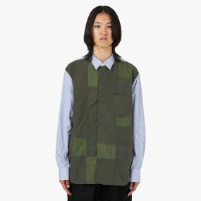 Yoke Design Flatlock stitching COMME des GAR?ONS HOMME Multi Fabric Shirt / Mix