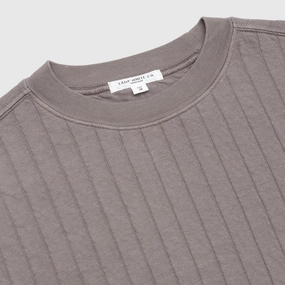 QUILTED CREWNECK