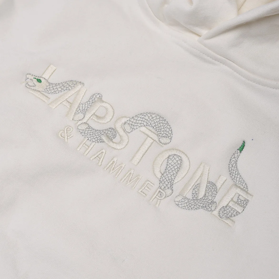 "YEAR OF THE SNAKE" HOODIE - CREAM Breathable knit