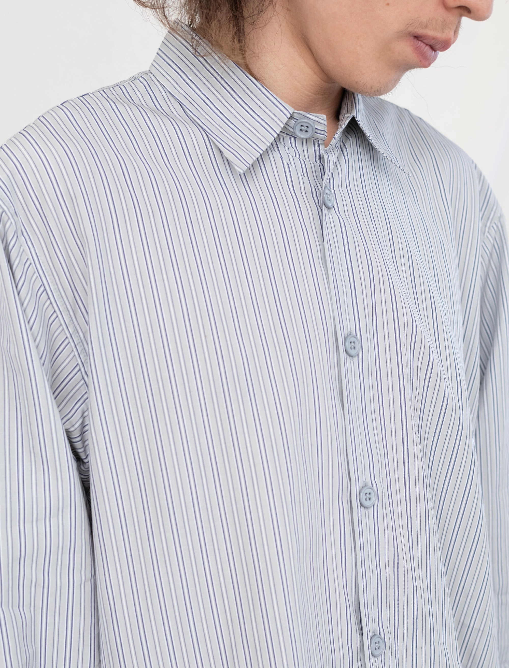 Airy Mesh Lining NonChafing Fabric R17 Shirt-8 (Grey Plot)