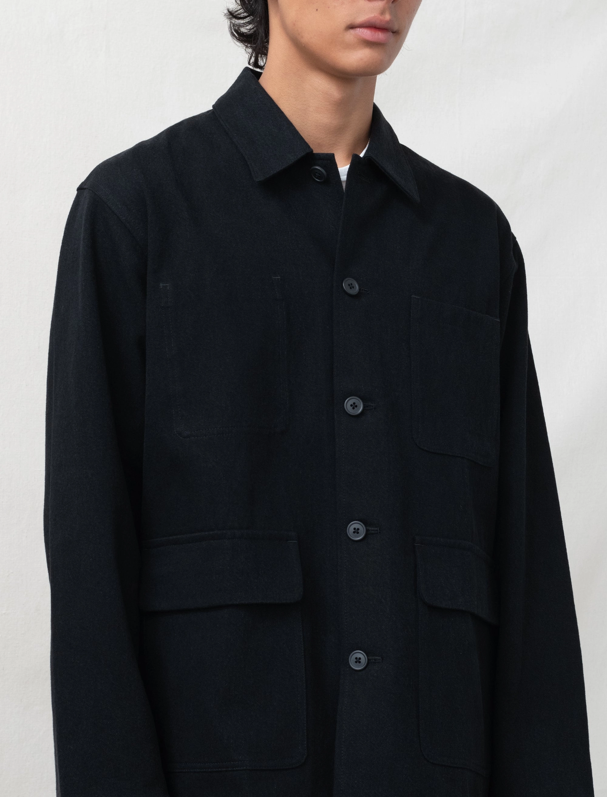 R19J2 Jebok Jacket (Black Denim) Moisture Managing Liner