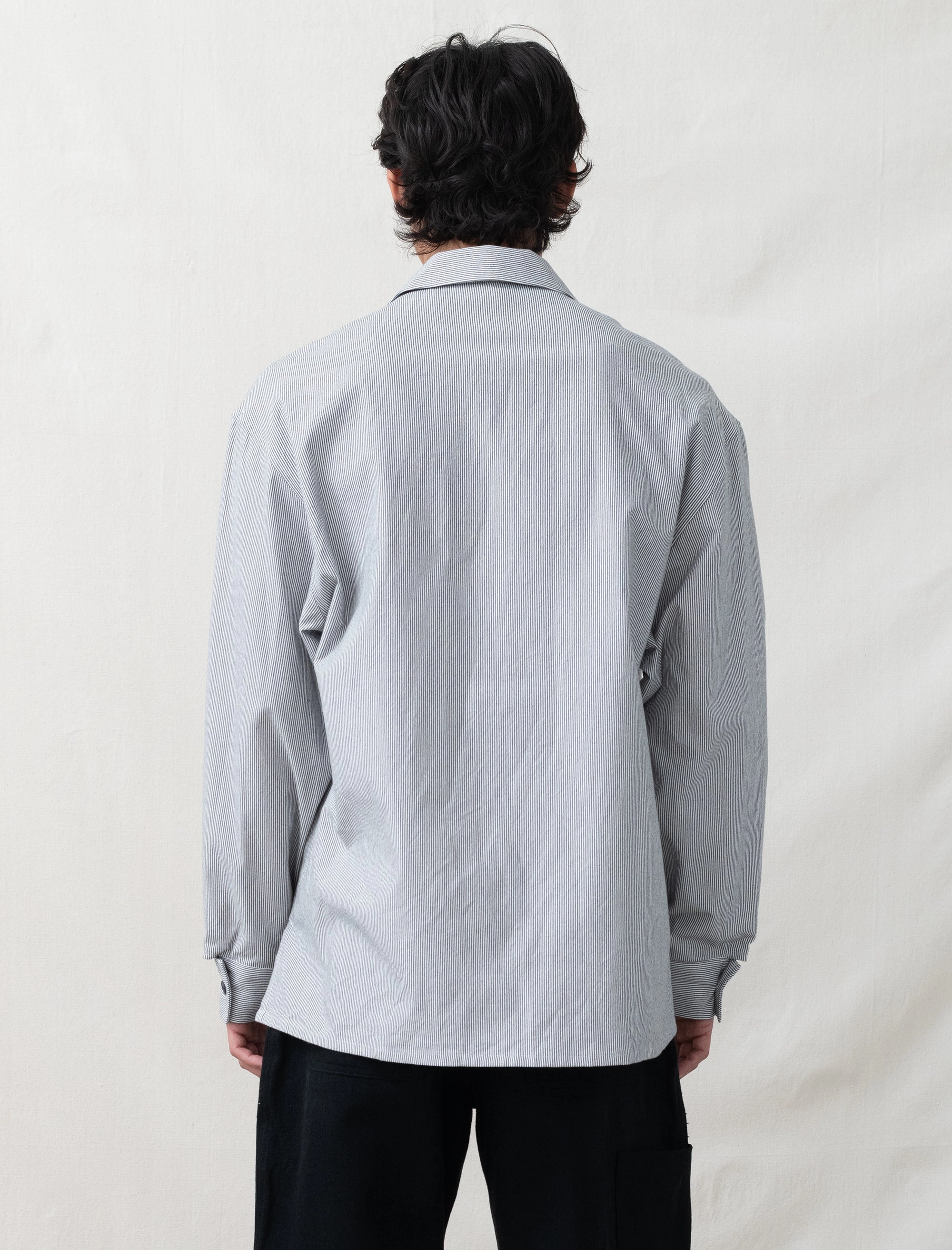 R19S5 Shop Shirt (Line Oxford) AdjustableCuffSystem Anti Slip Shoulder Padding