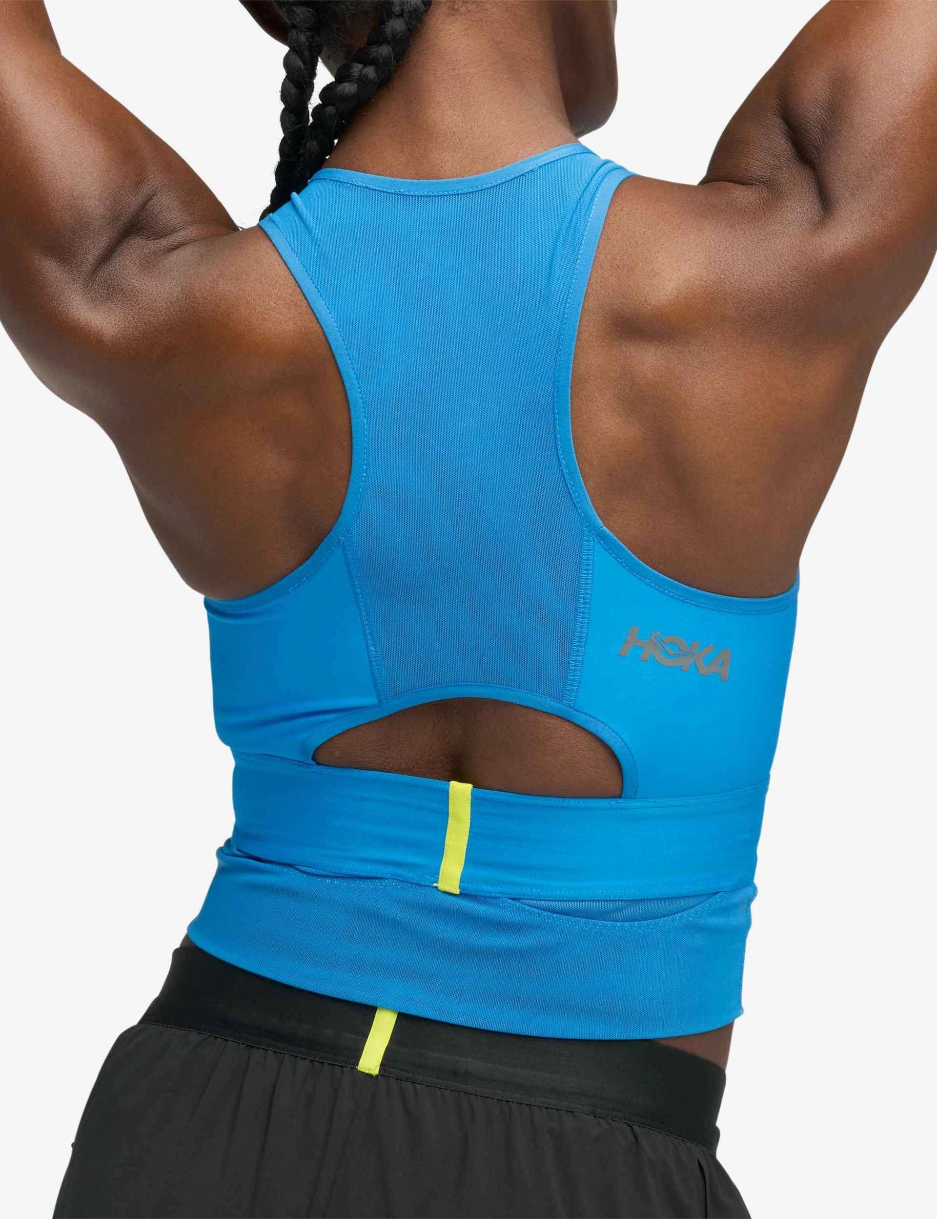 Race Day Bra - Hoka Blue Regular fit seams Neutral athletic apparel