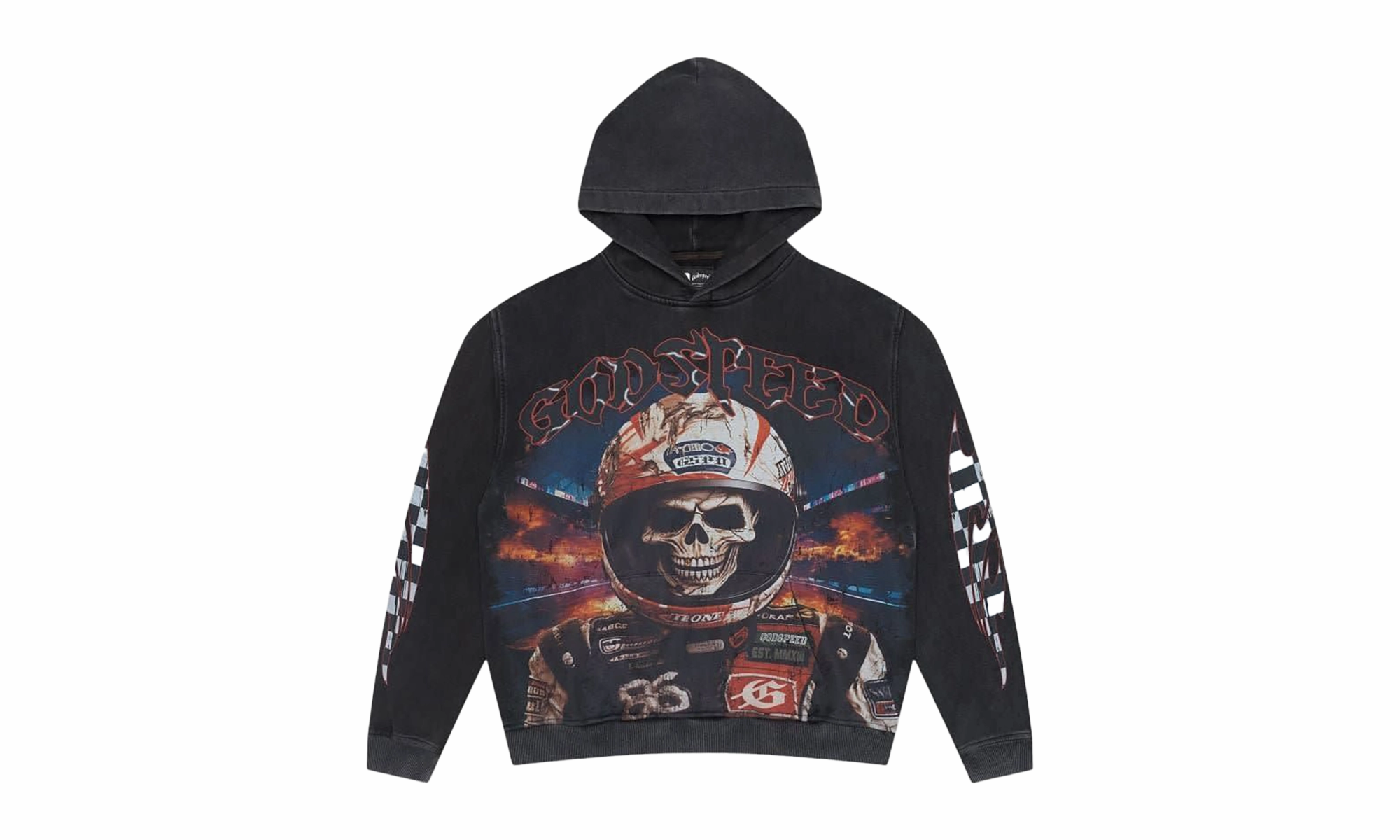 Racer Goldie Hoodie "Black Wash"