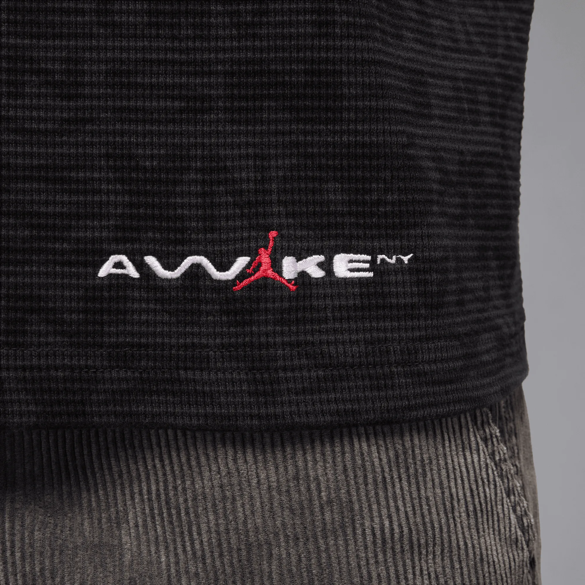 AWAKE NY X JORDAN THERMAL L/S CREW "BORO" - BLACK Warm Fit