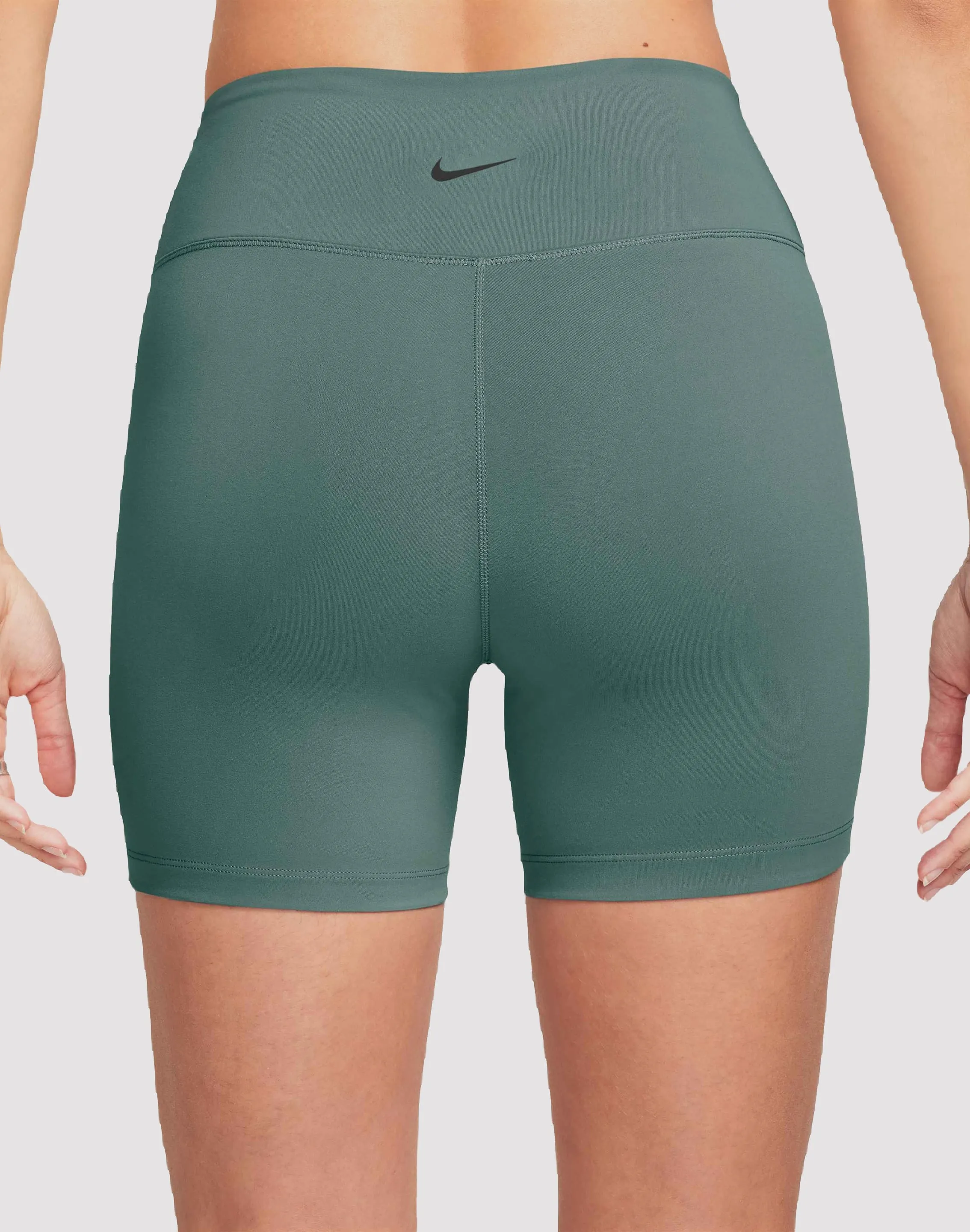 Nike One Dri-FIT High-Waisted 5" Bike Green Shorts Energy Flow NoSlipGrip