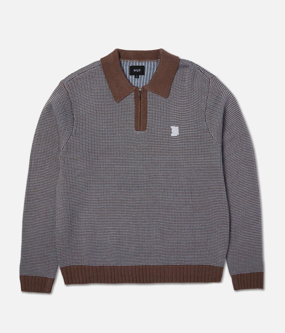 Huf Megablast Two Tone Waffle Sweater Interlock Weave