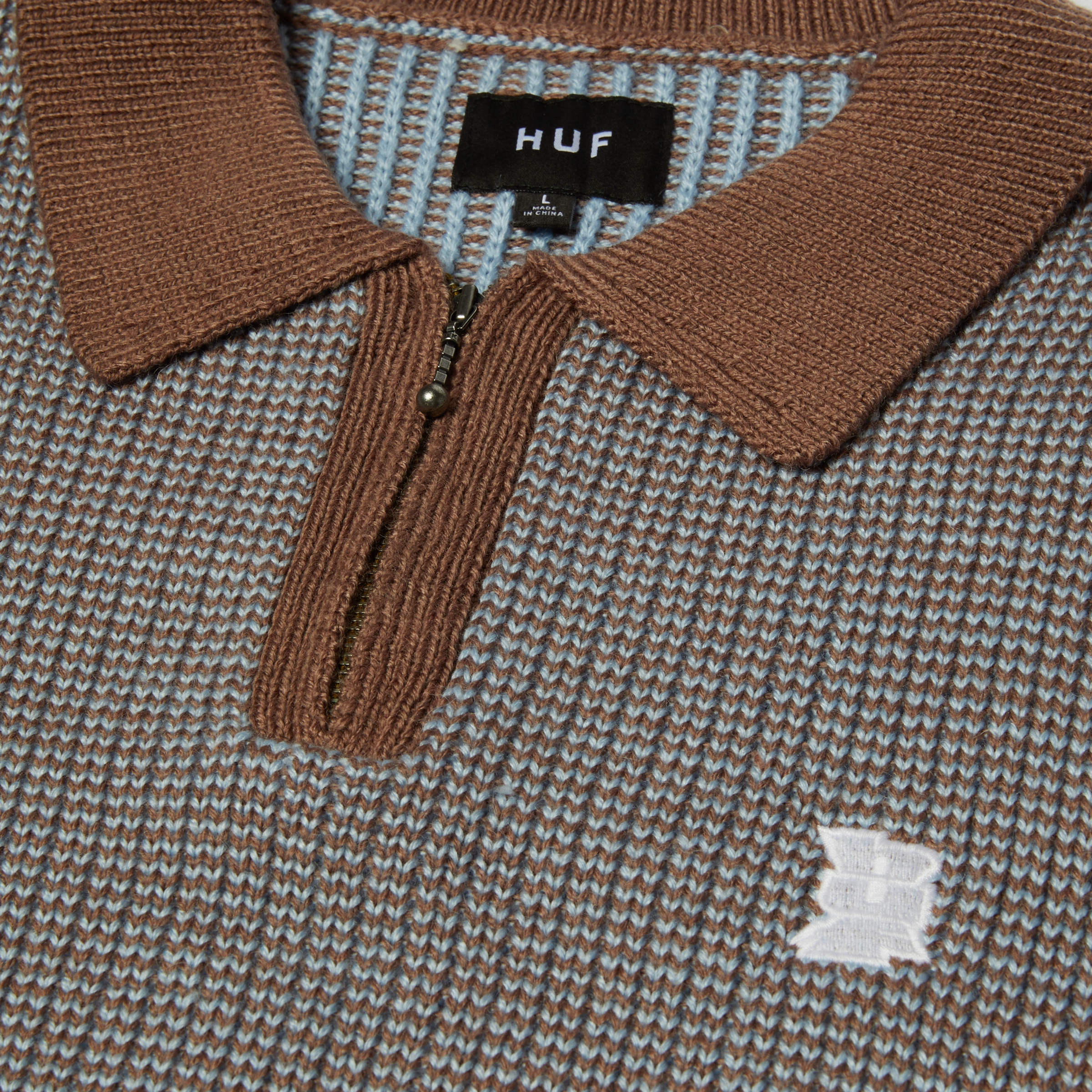 Durable Blend Huf Megablast Two Tone Waffle Sweater