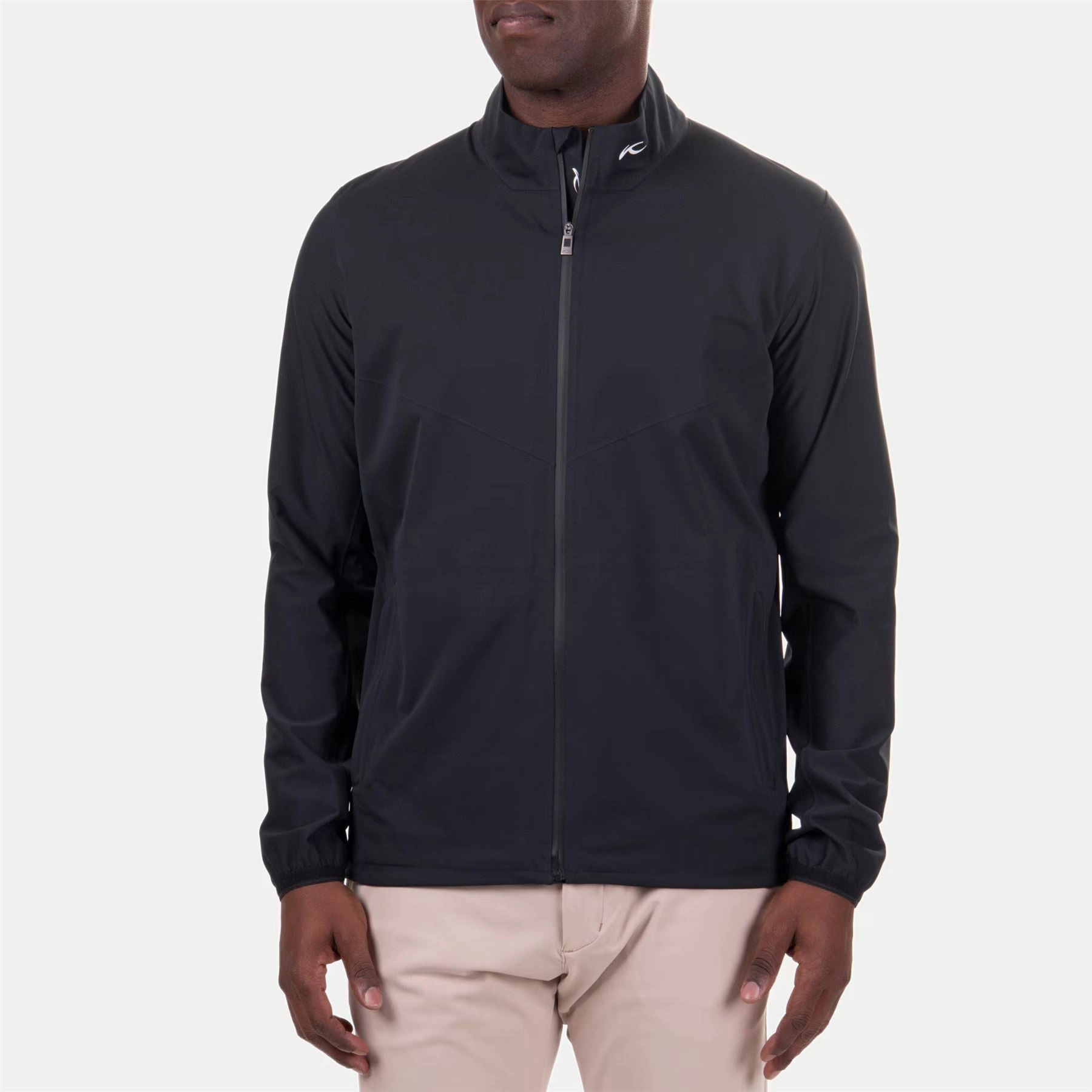 Graphic Design hip length Rain Rescue 2.5L Waterproof Jacket Black