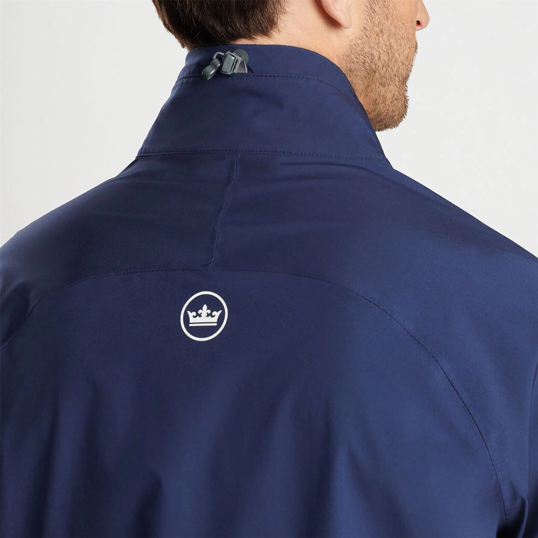 Rain Walker Waterproof Jacket Navy Convertible Collar Style