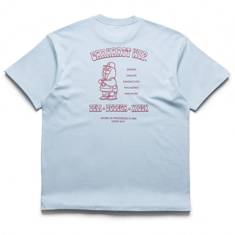 Carhartt WIP Sandwich Tee - Blue Fog exhibition event billiards event