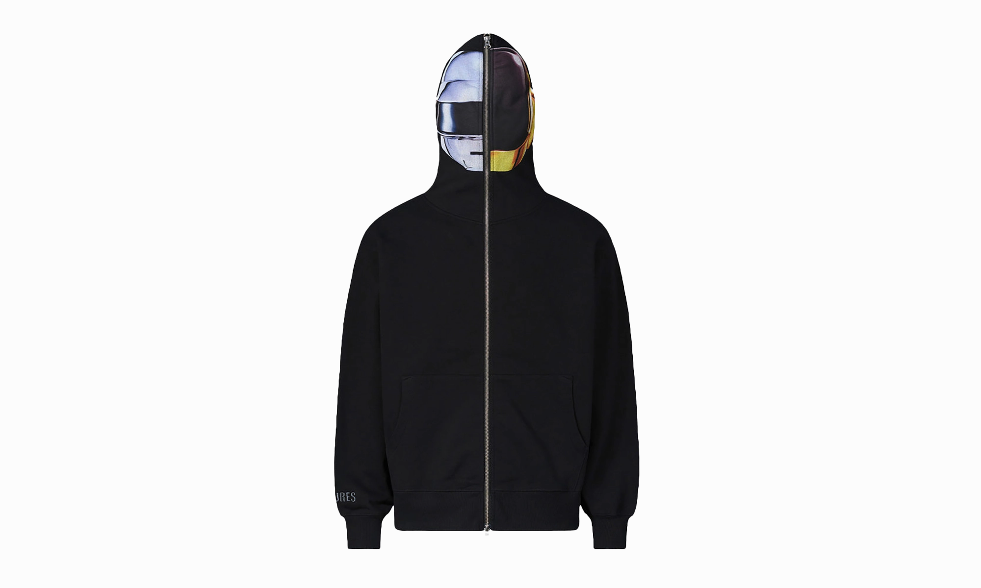 Ram Full Zip Hoodie "Daft Punk X Pleasures - Black"