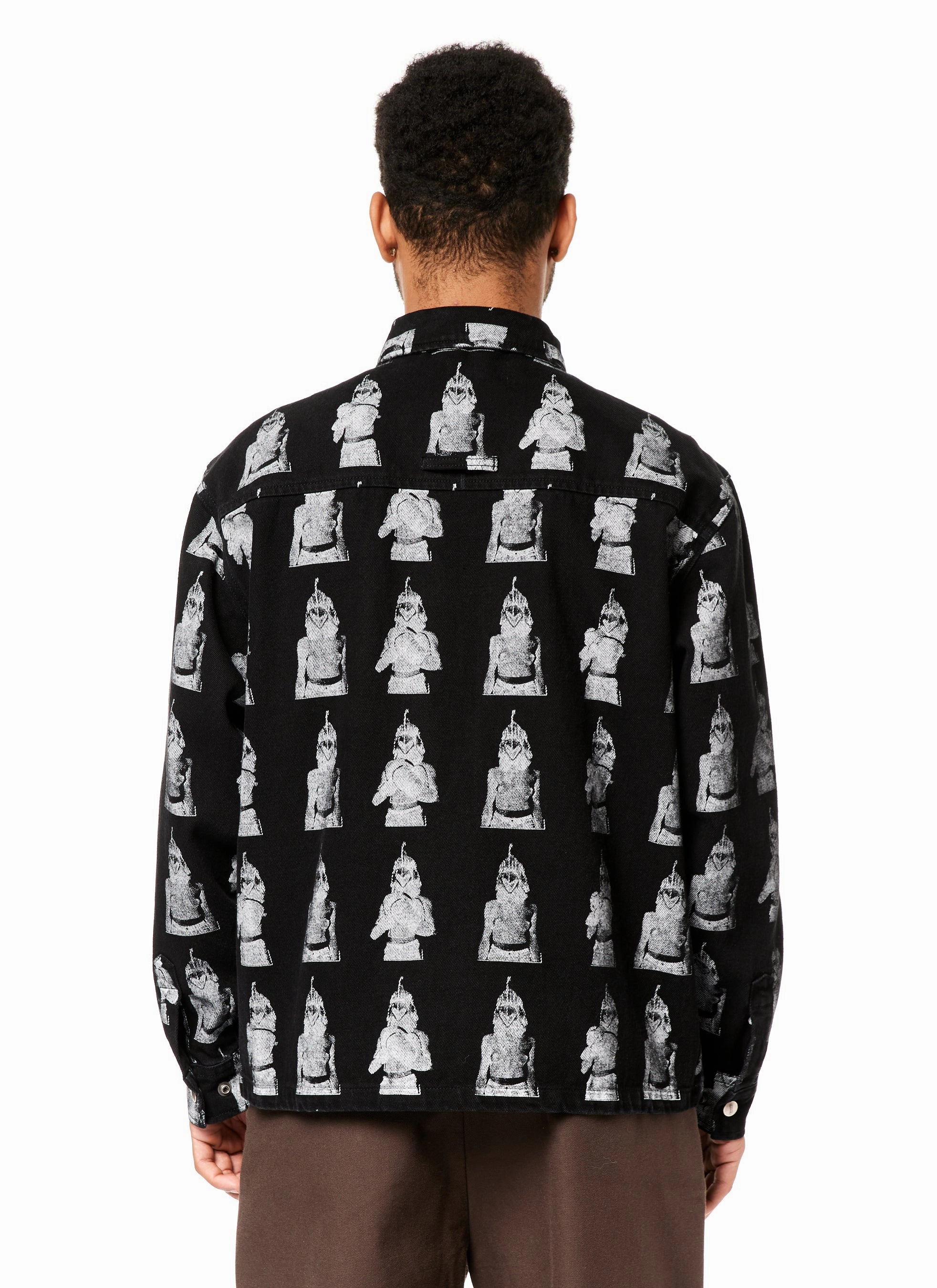 Anti Pilling Textile Rassvet Cock Denim Overshirt Woven