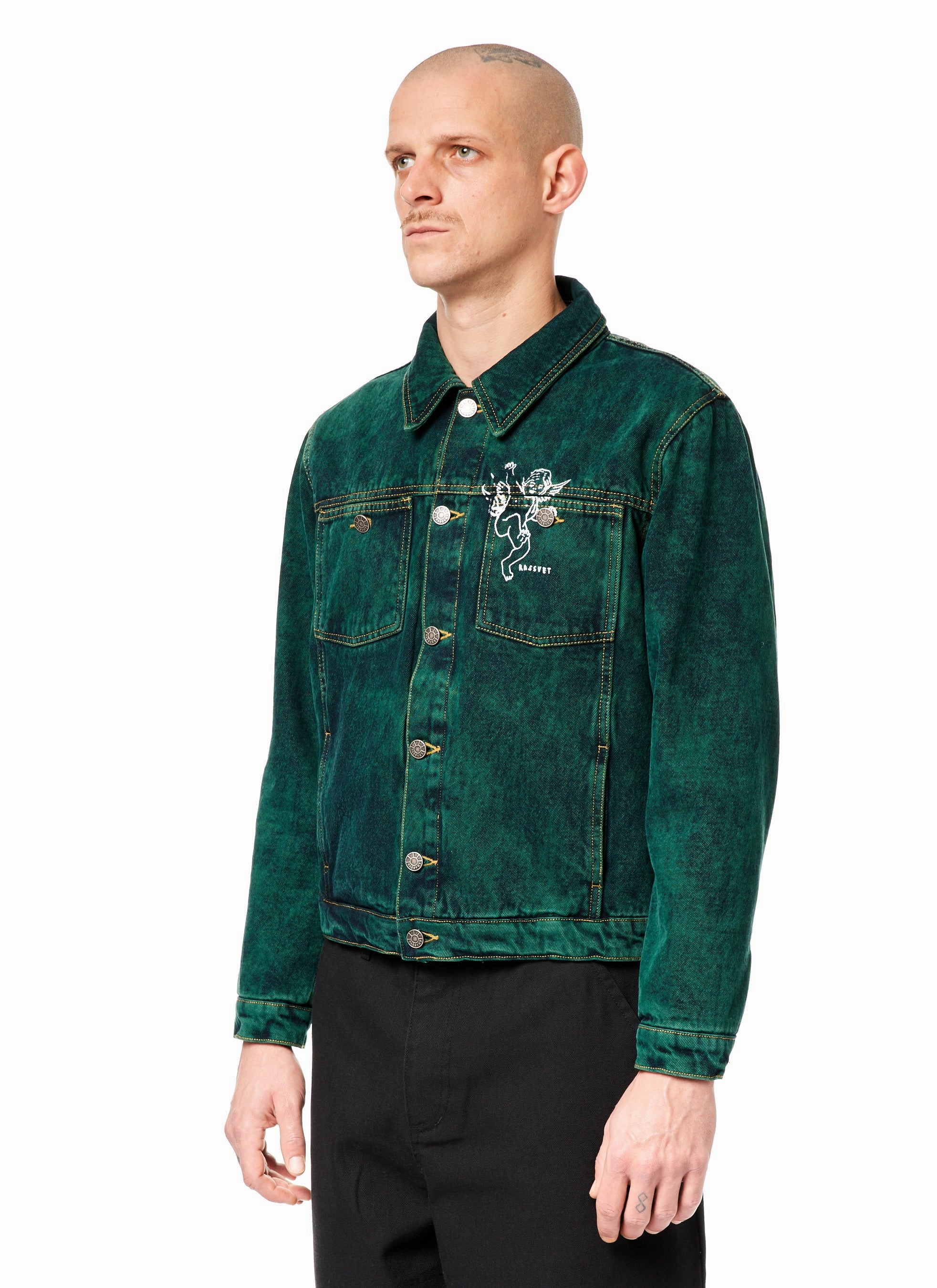 Rassvet Lined Denim Jacket Quick Release Buckles
