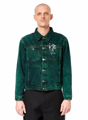 Rassvet Lined Denim Jacket Foldable Shoulder Straps