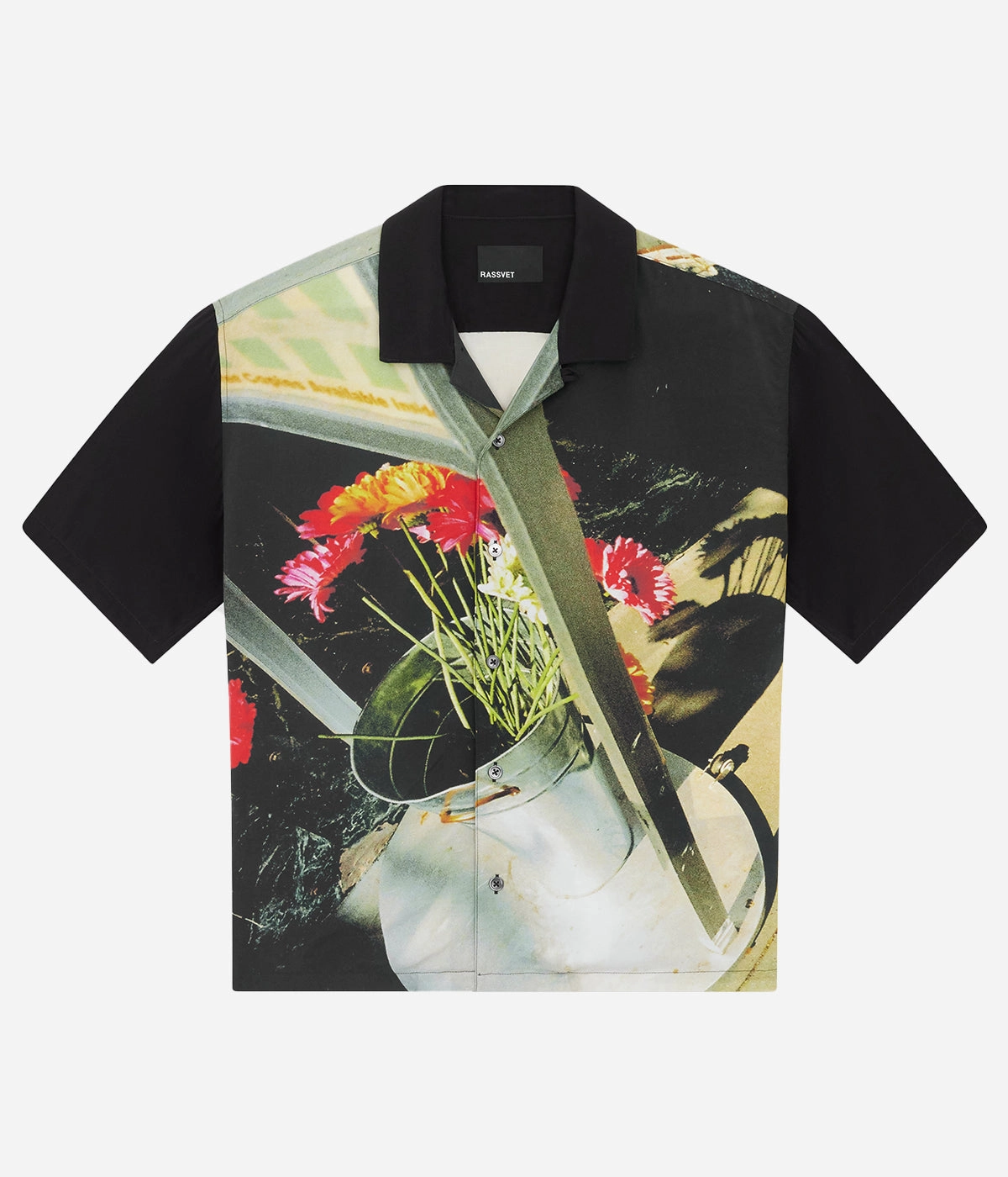 Chic Look Rassvet Men La Melancolia Shadow Ss Shirt Woven