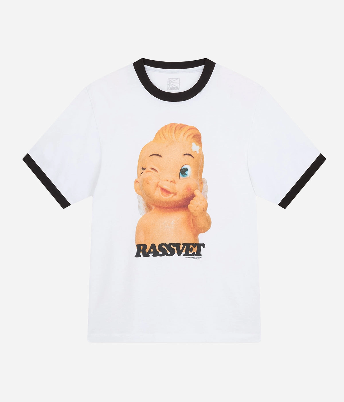 Rassvet Men Merci Ringer T-Shirt Knit Flexible Mobility Youthful Appeal