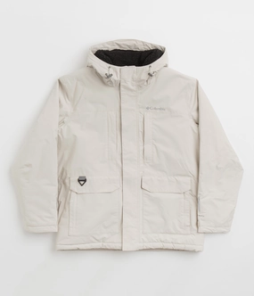 Detachable Hood Columbia Landroamer Sherpa Lined Jacket - Dark Stone