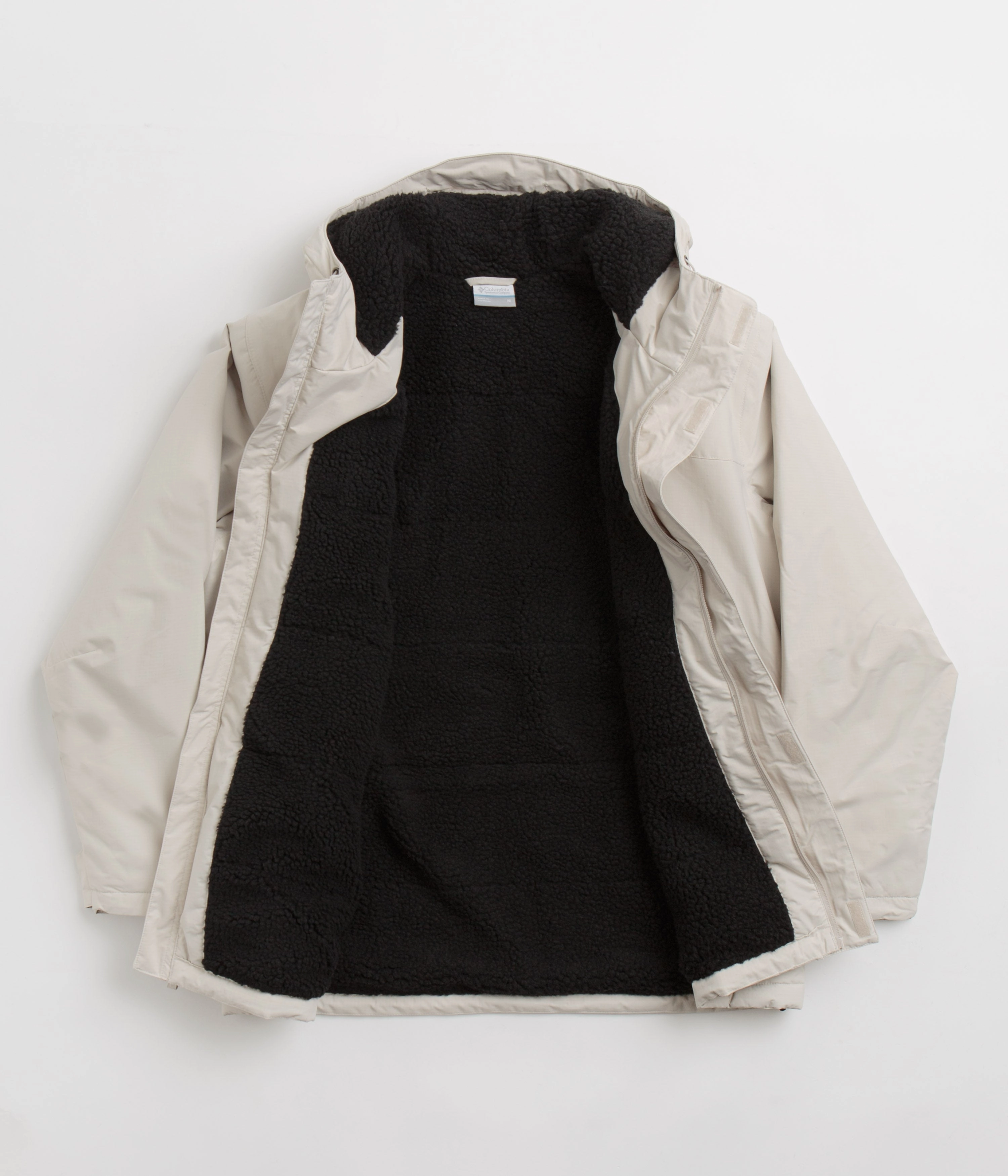 Columbia Landroamer Sherpa Lined Jacket - Dark Stone Waterproof Outerwear Tie