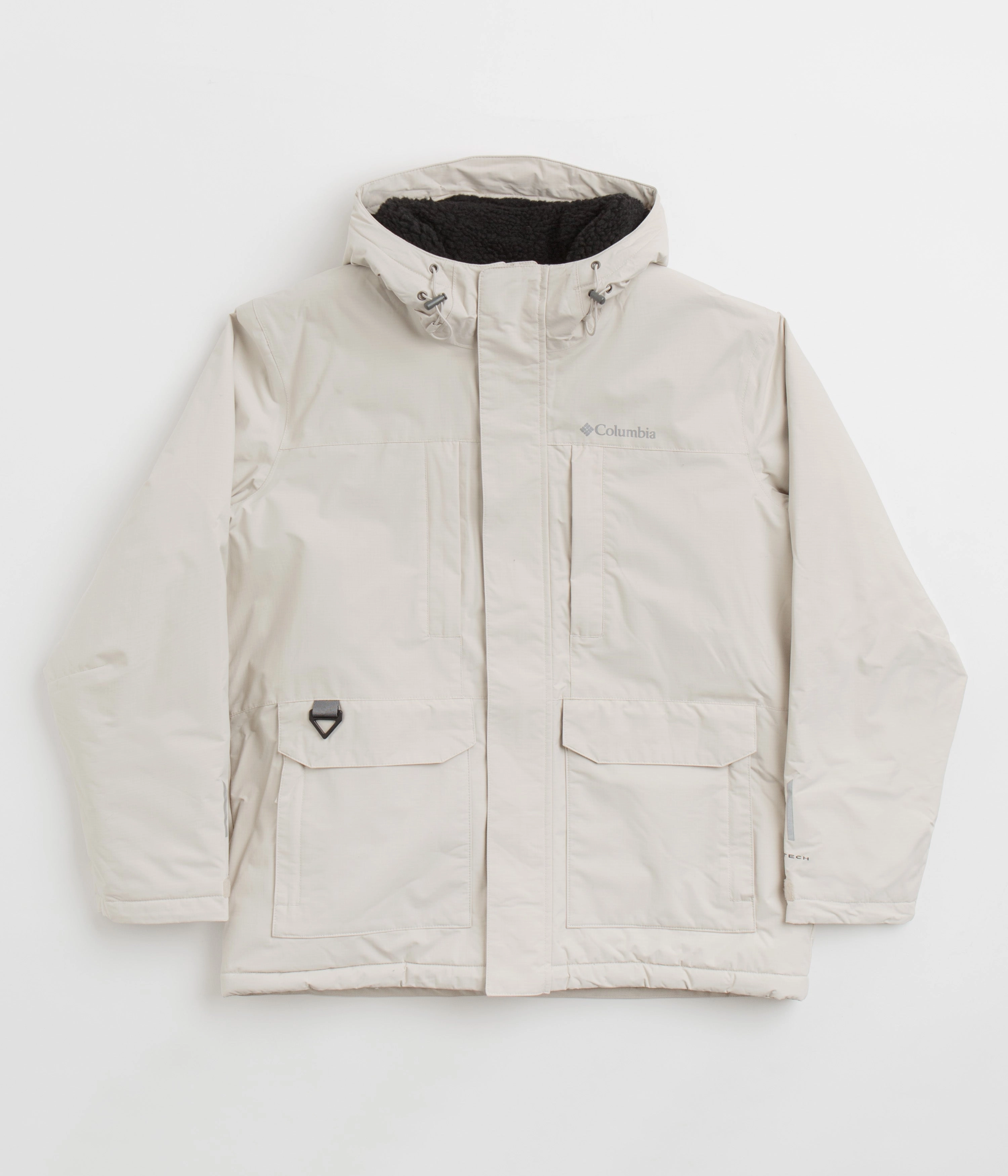 Detachable Hood Columbia Landroamer Sherpa Lined Jacket - Dark Stone