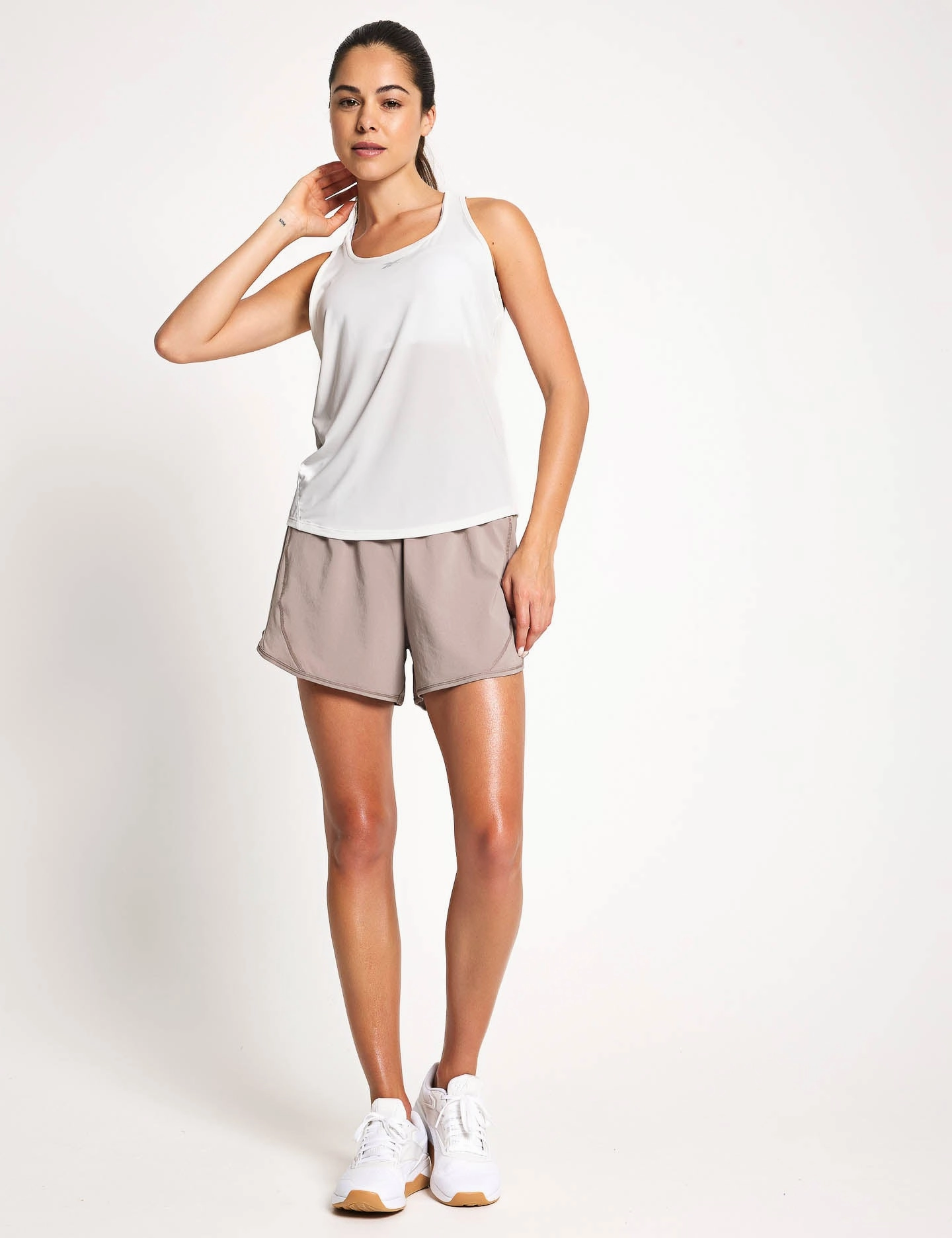 Flex Cuff Breathable knit RBK-Chill Athletic Tank Top - Chalk