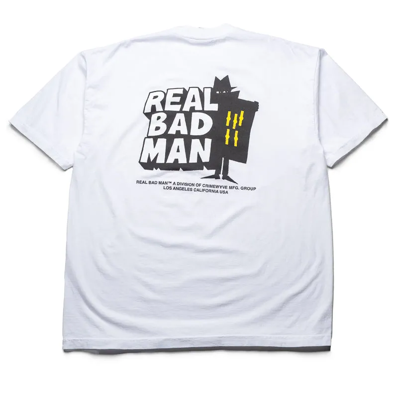 Real Bad Man Classic Tee - White tassel