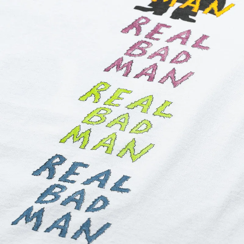 standalone piece visible details Real Bad Man Comix Tee - White