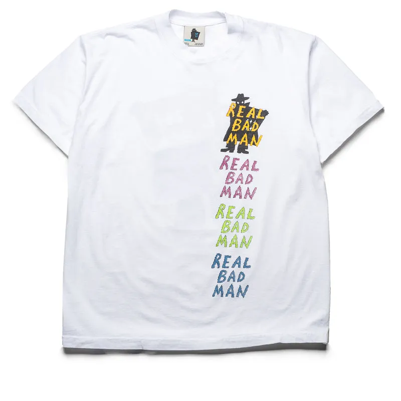 Mansion Pin Real Bad Man Comix Tee - White