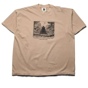 skirt silhouette Real Bad Man Warning Tee - Beige