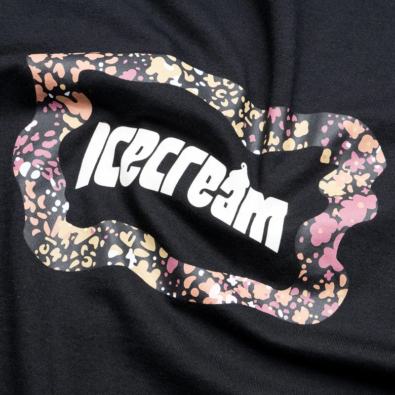 Ice Cream Flag Tee - Black V-Neck