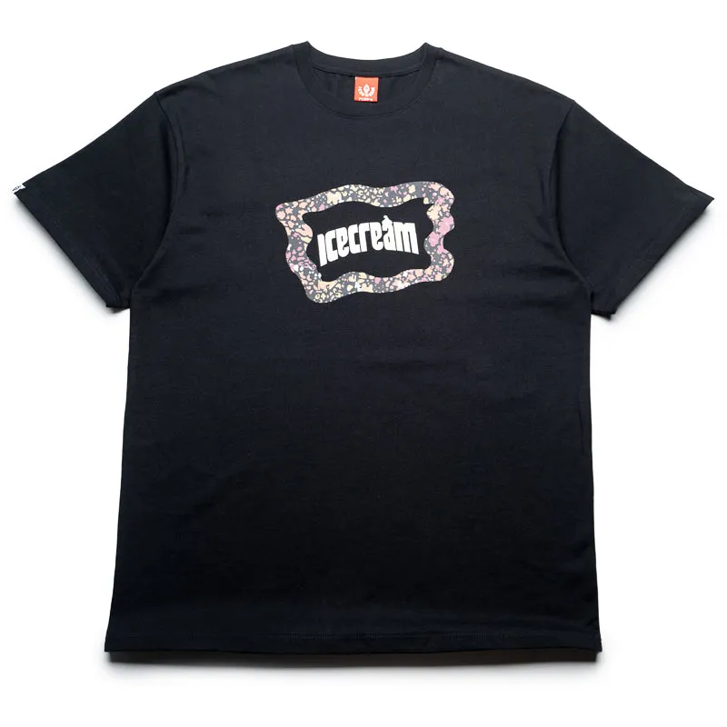 Bohemian vibe boots Ice Cream Flag Tee - Black