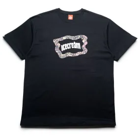 Bohemian vibe boots Ice Cream Flag Tee - Black