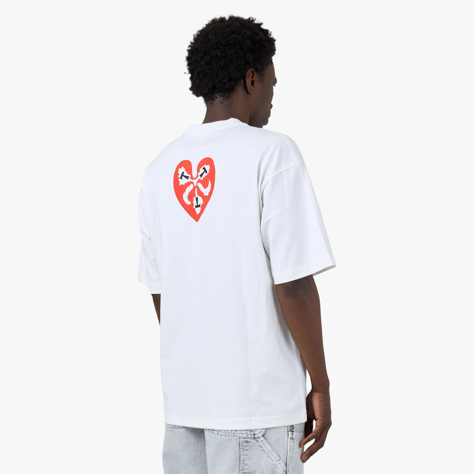 The Trilogy Tapes TTT Heart T-Shirt / White casual event