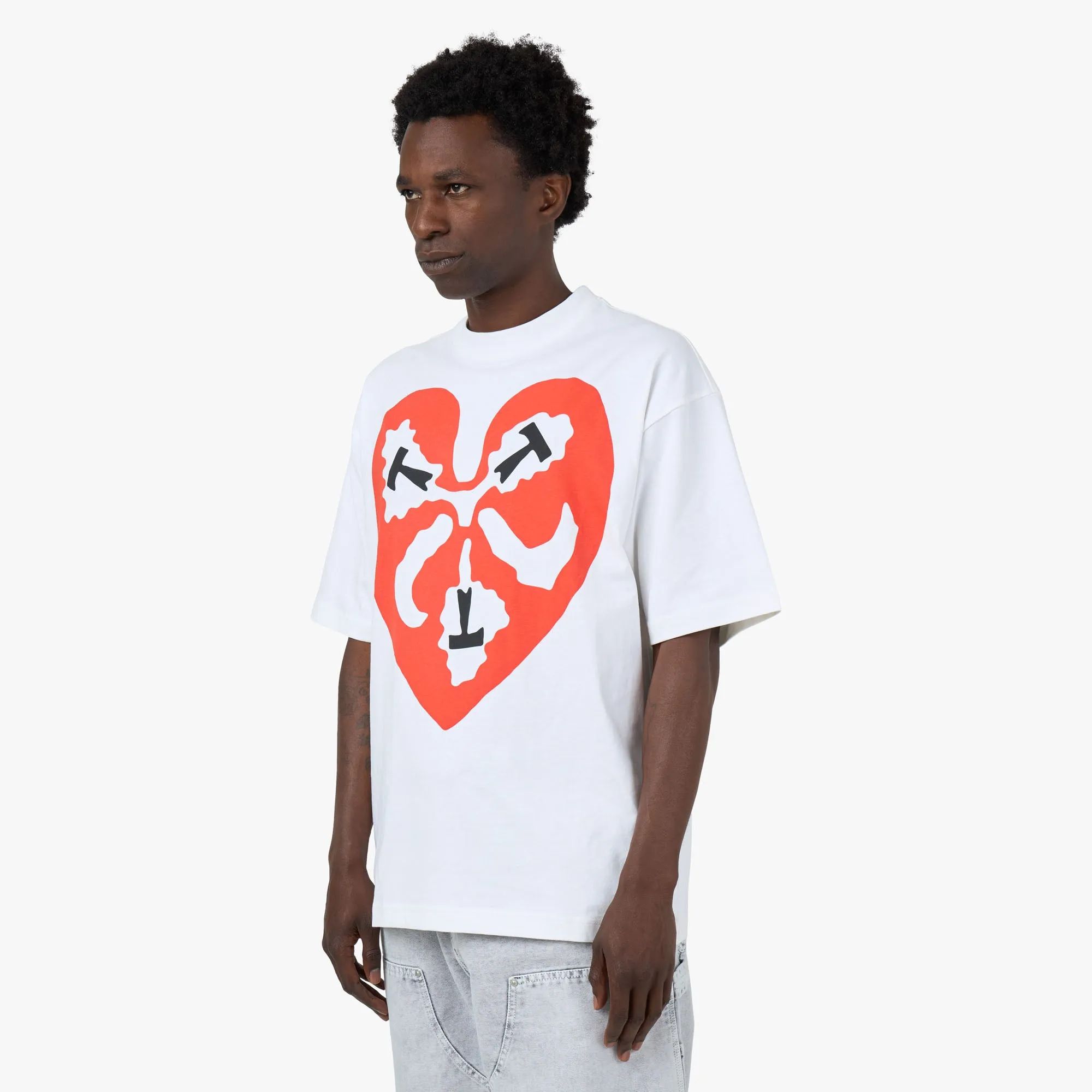 Unisex Design The Trilogy Tapes TTT Heart T-Shirt / White