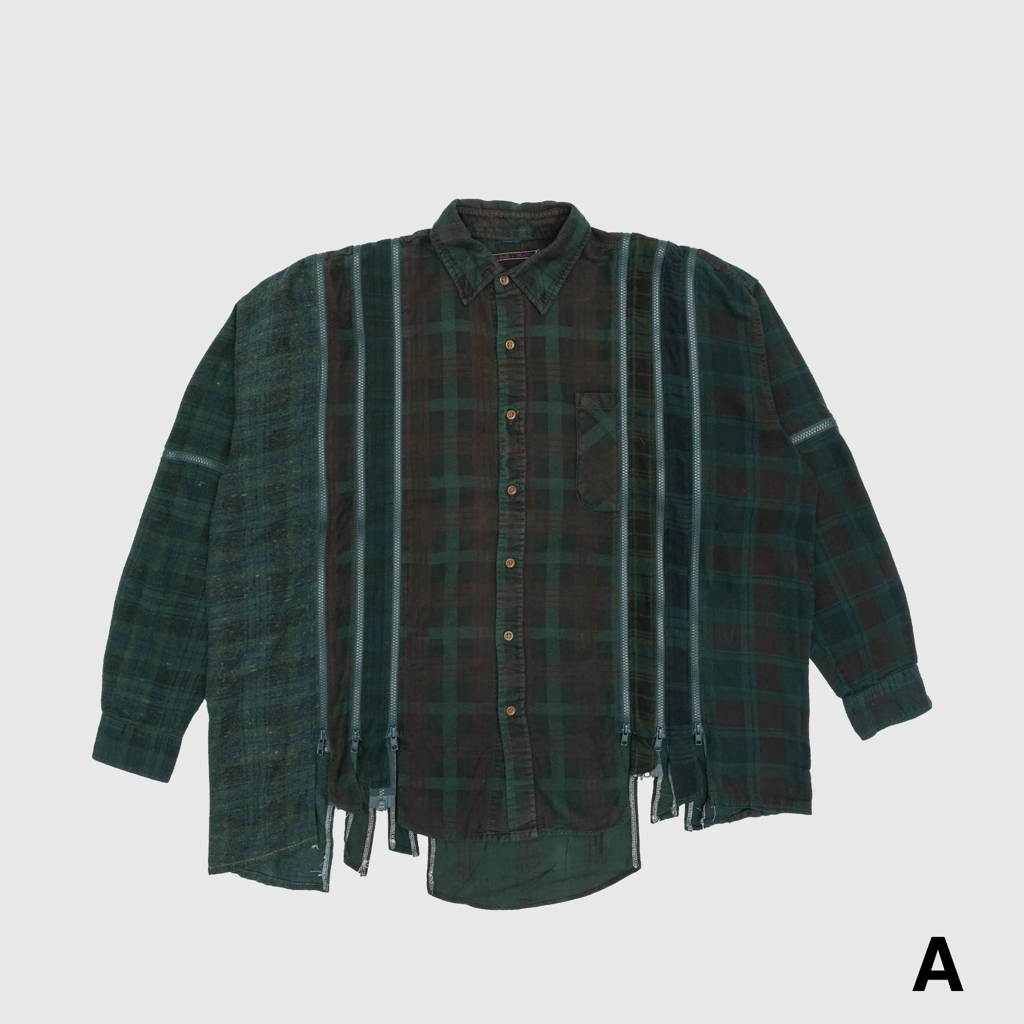 Timeless Classic REBUILD BY NEEDLES 7 CUTS ZIPPED WIDE SHIRT