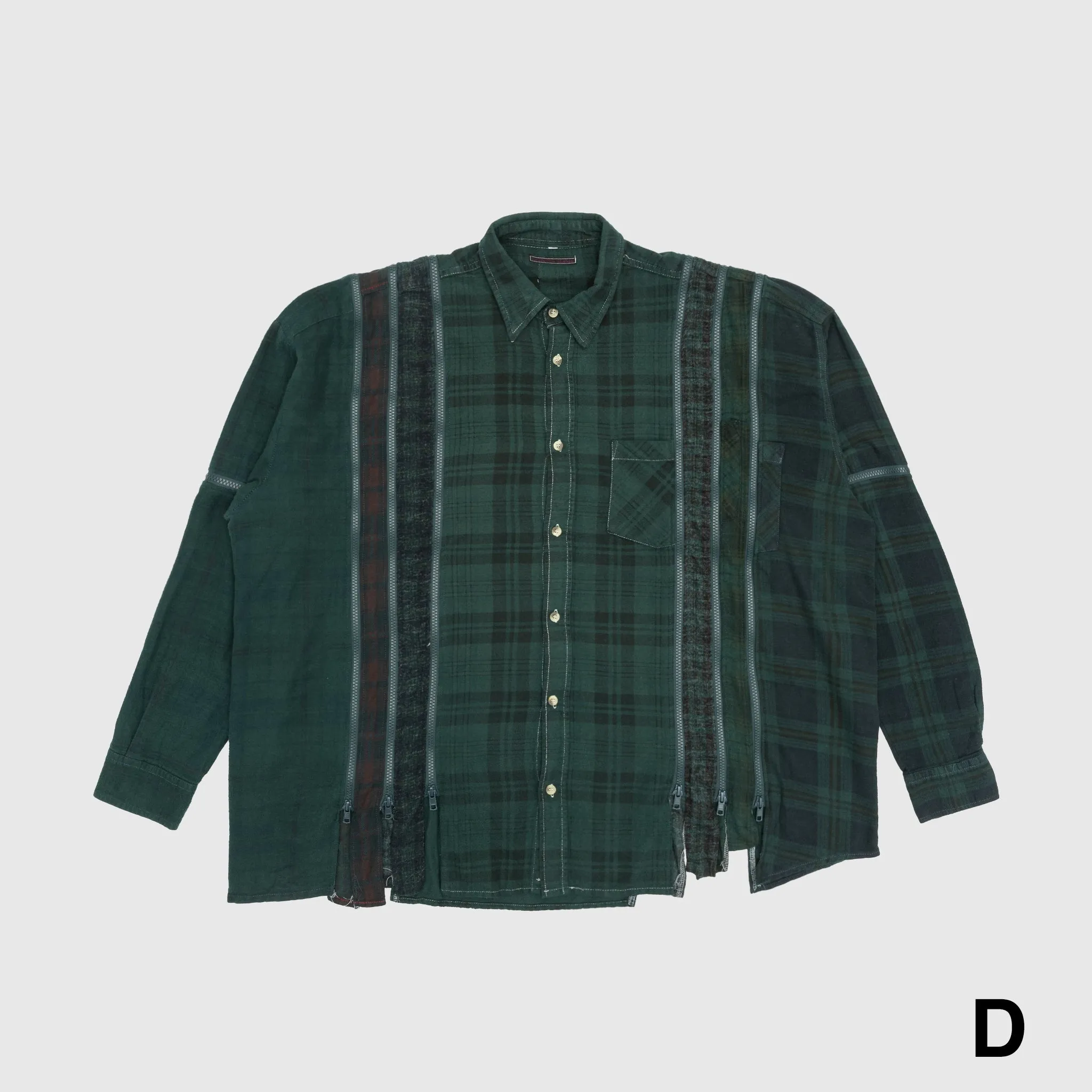REBUILD BY NEEDLES 7 CUTS ZIPPED WIDE SHIRT Mountain Escape
