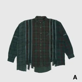 Timeless Classic REBUILD BY NEEDLES 7 CUTS ZIPPED WIDE SHIRT