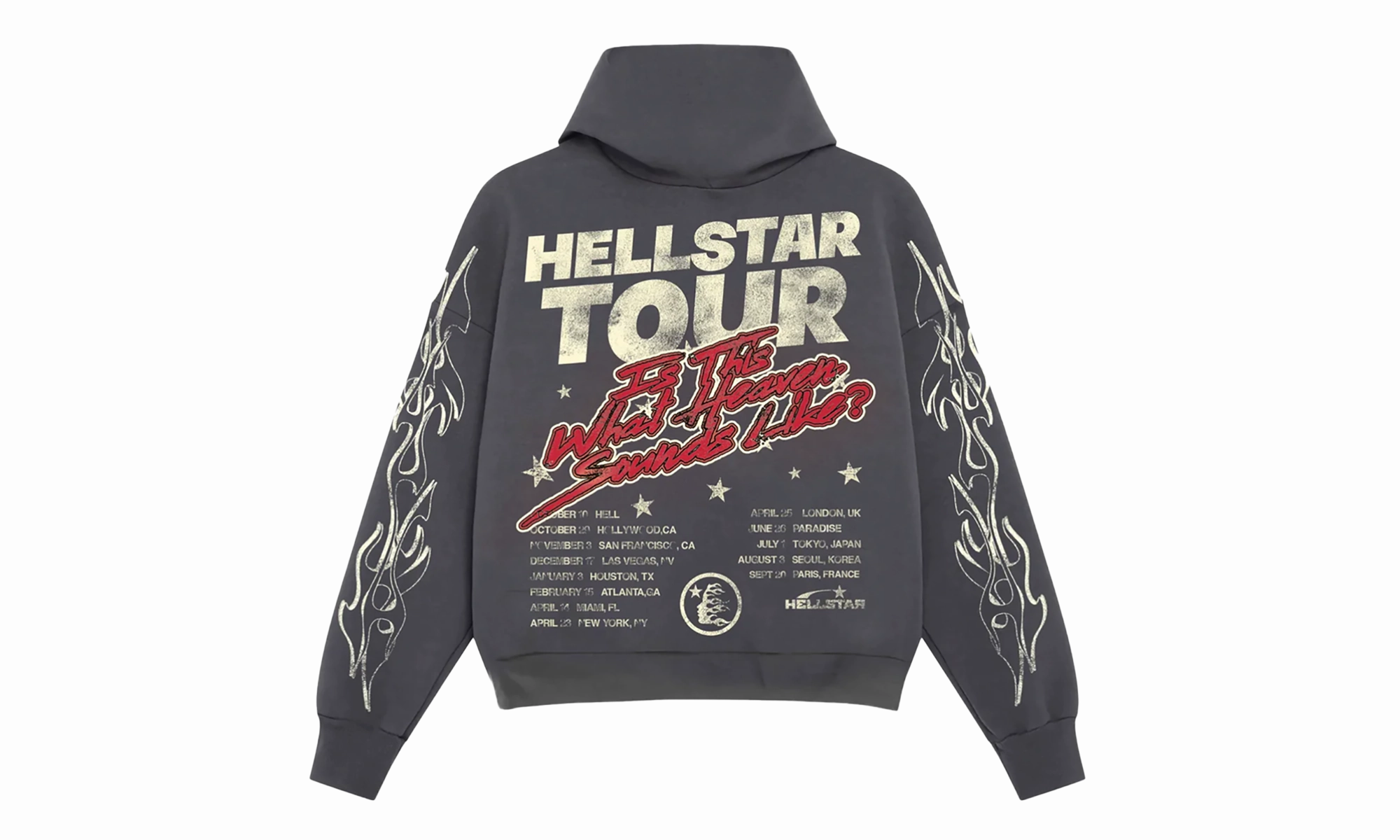 Records Tour Hoodie "Faded Black"