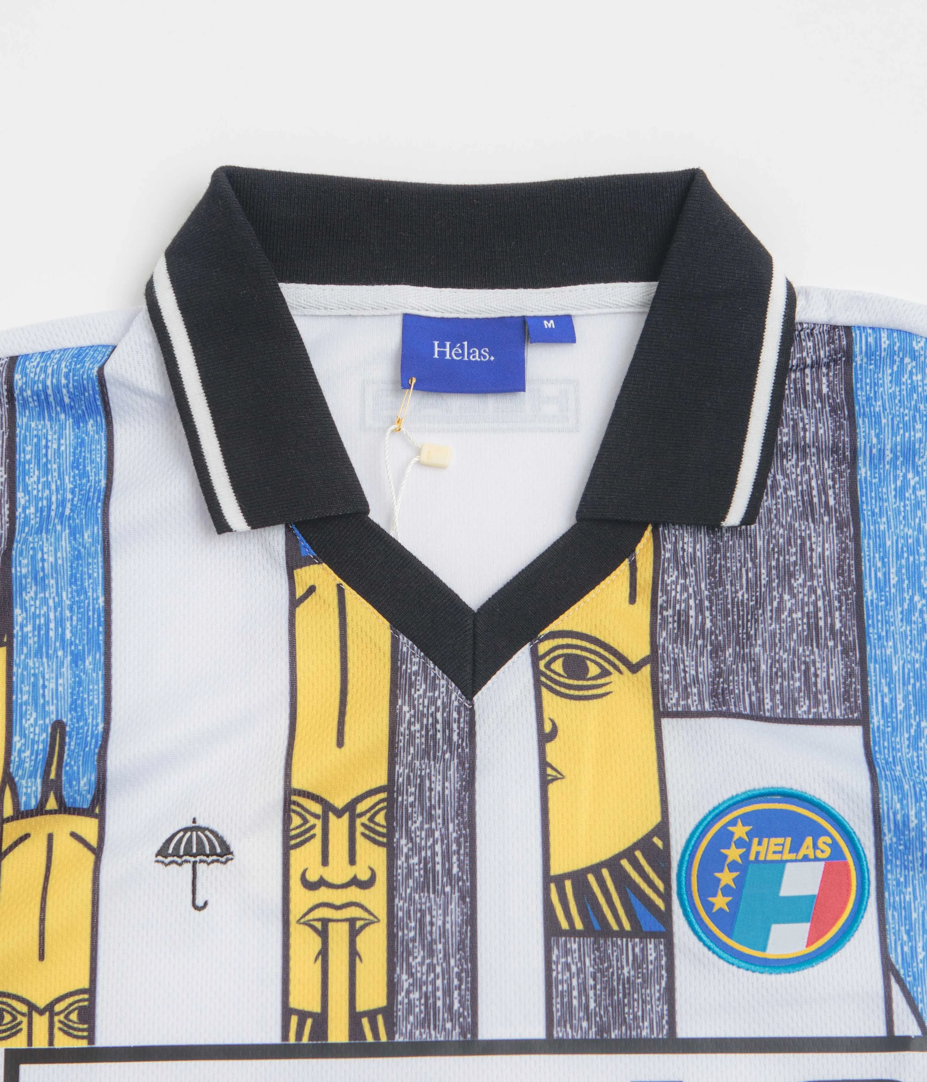 Helas International Polo Shirt - White Vintage Wash Anniversary Celebration