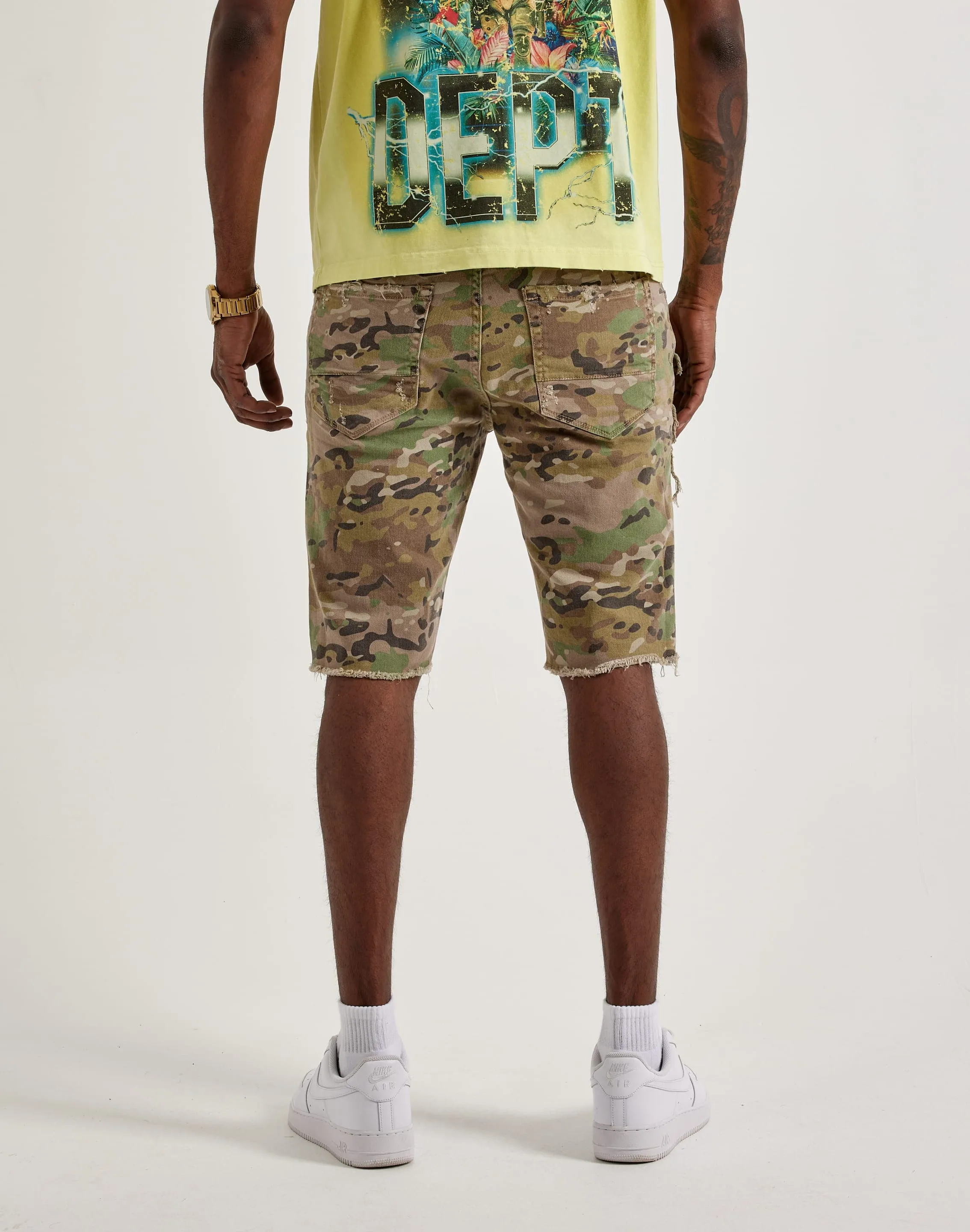 SkinFriendlyElastic Jordan Craig Basic Denim Shorts