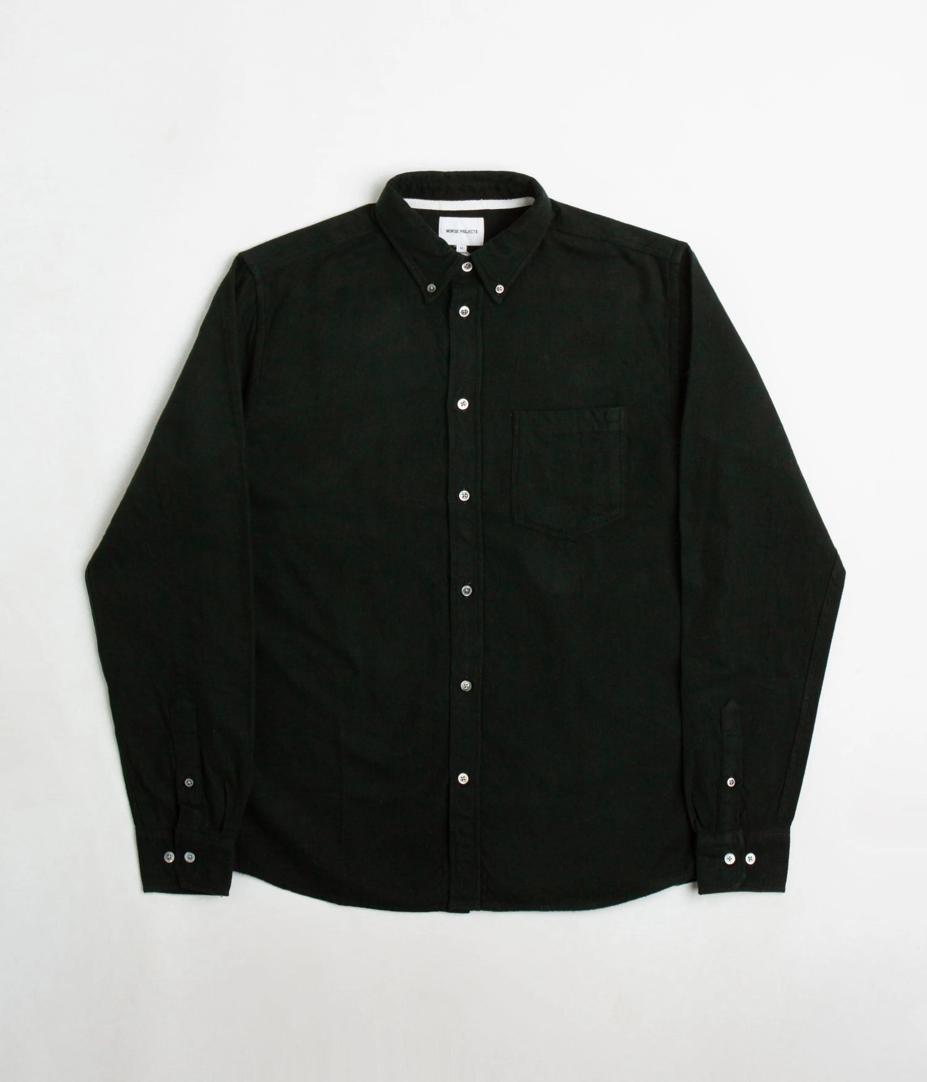 Flexible Knit Holiday Special Norse Projects Anton Organic Flannel Shirt - Dark Green