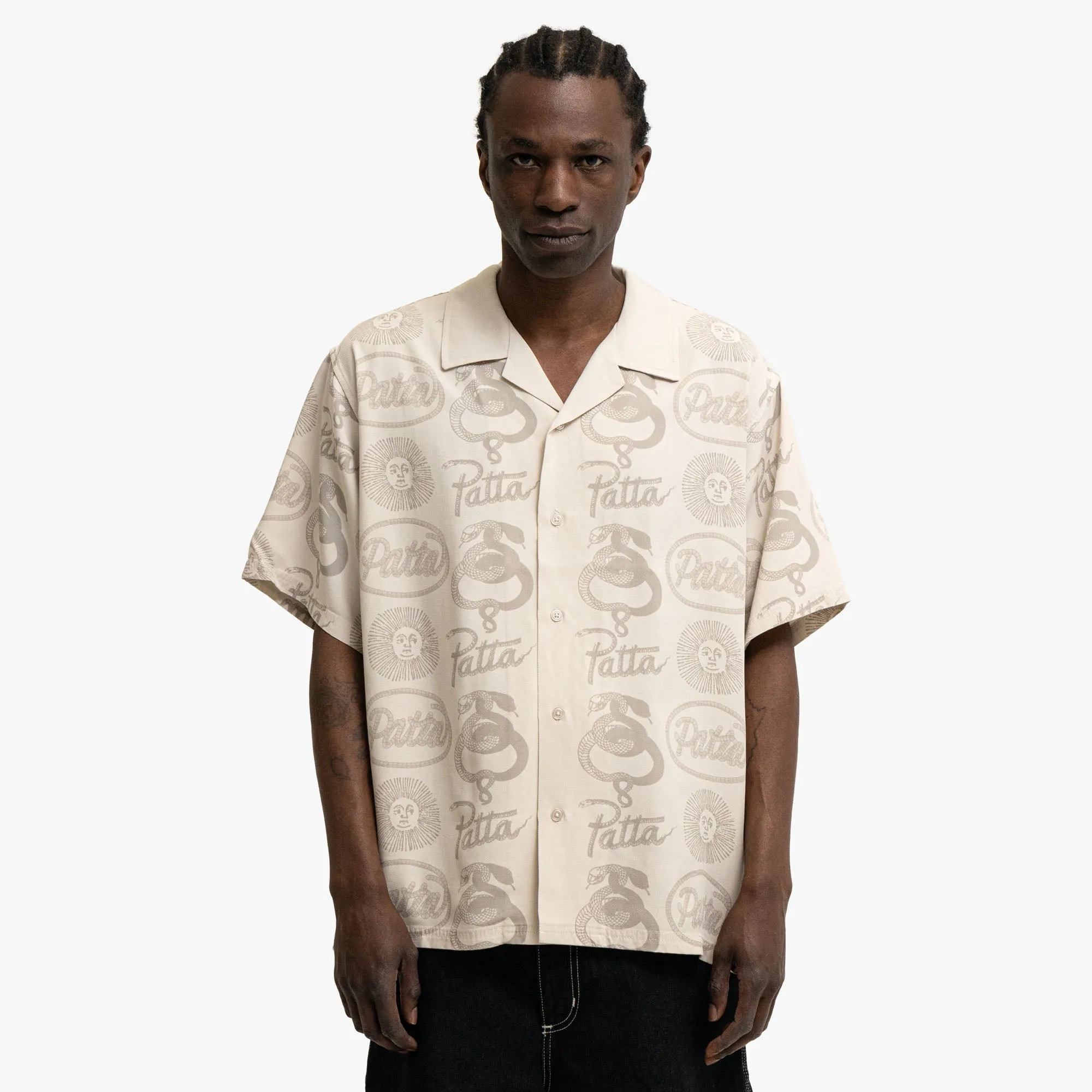 Patta Serpentes Summer Shirt Pumice Stone Smooth Texture