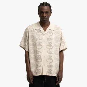 Patta Serpentes Summer Shirt Pumice Stone Smooth Texture