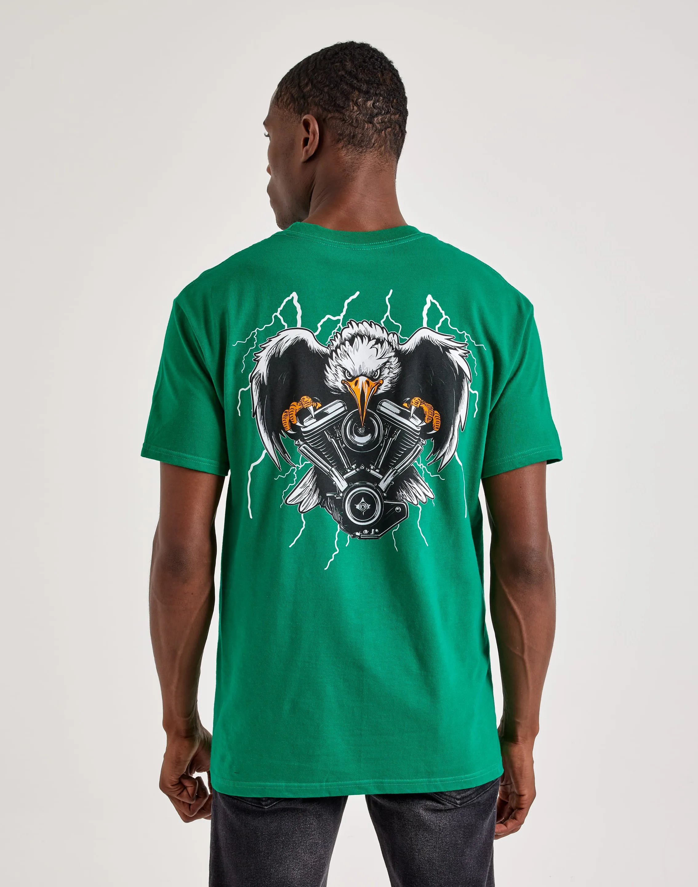 BMG Rebellious Eagle Tee FlexibleNeckline DurableStitching