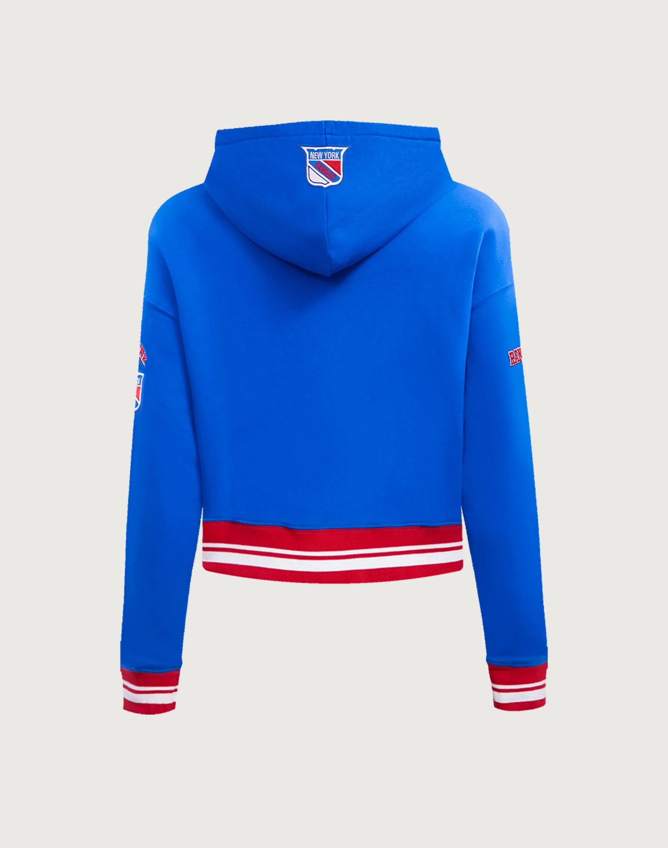 Bold Core Virtual Fit Pro Standard NHL New York Rangers Retro Classic Rib Cropped Hoodie
