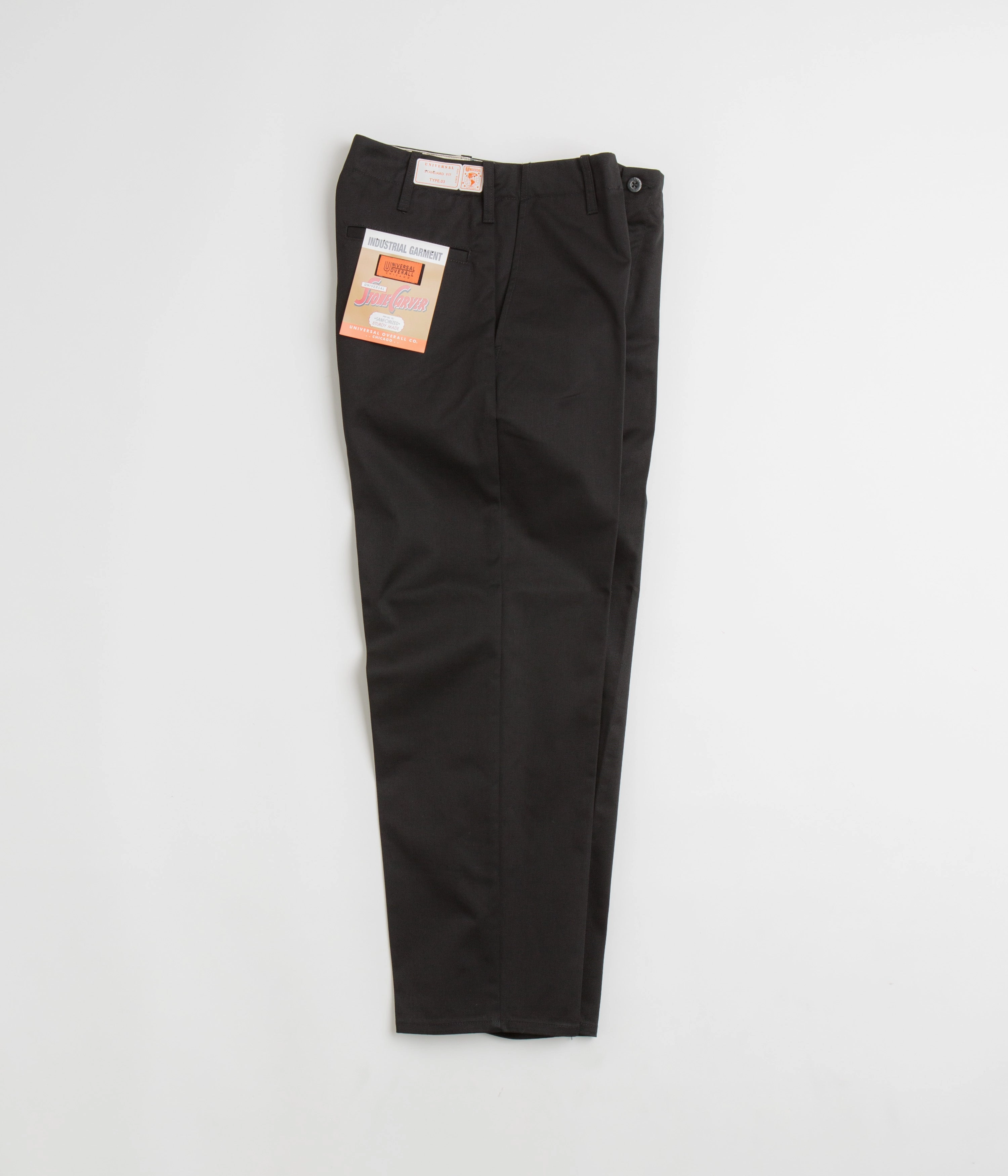 Universal Overall Type.03 Standard Pants - Black Anti Pilling Flat Lock Stitching