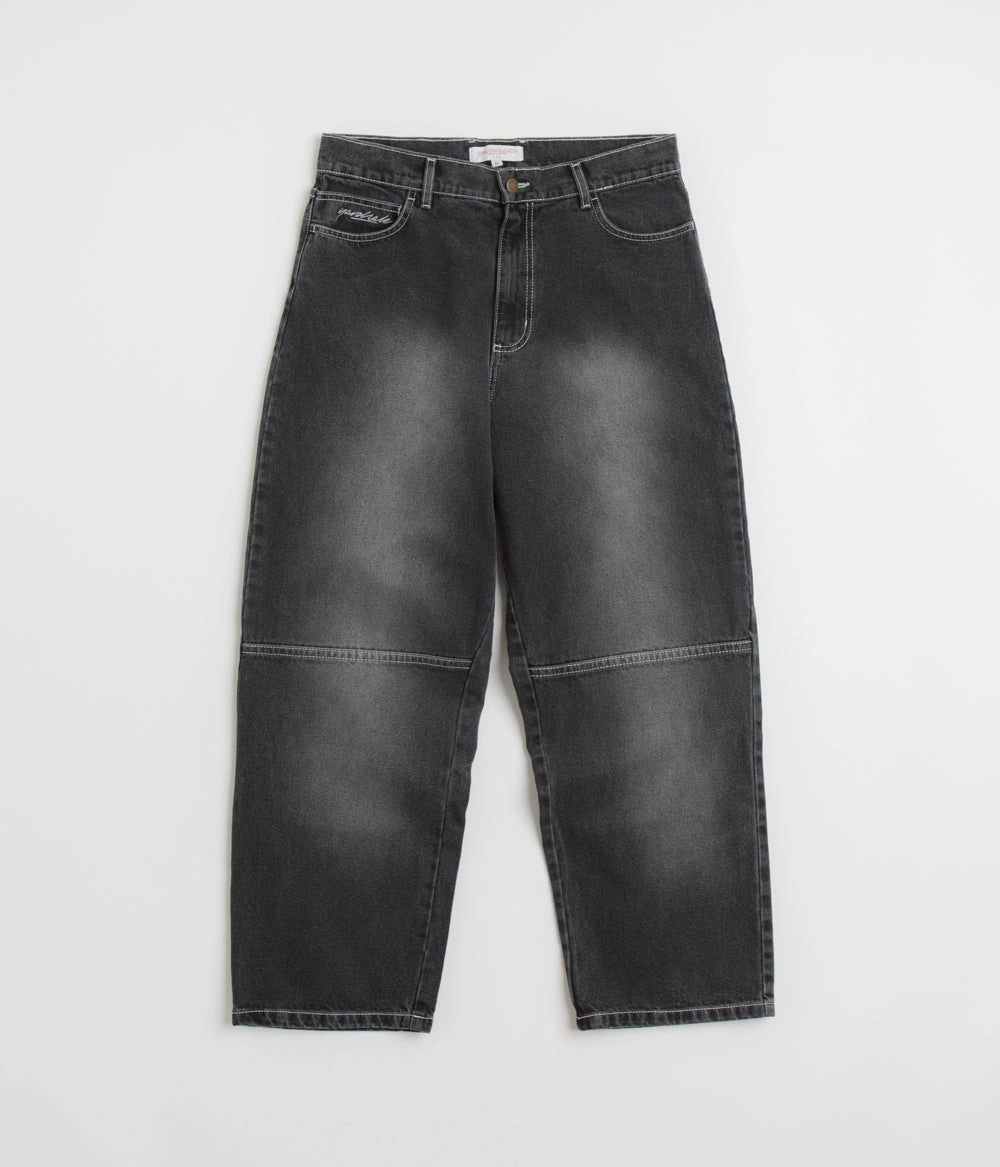 Yardsale Phantasy Panel Jeans - Black / Faded No Fuss Fit Minimalist Pocket Design