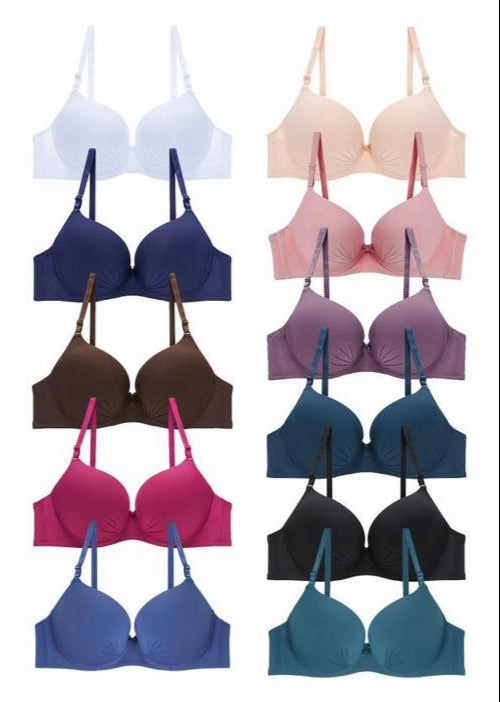 All-Day Fit Flatlock stitching seams Thin Cup Smooth Comfort Bra